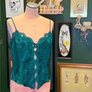 Victoria's Secret Emerald Lace Top